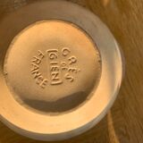 4 bowls in eared stoneware, vintage Gien France sandstone