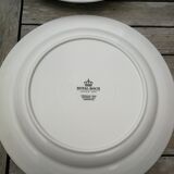 Set of 6 flat plates Copenhagen Royal Boch
