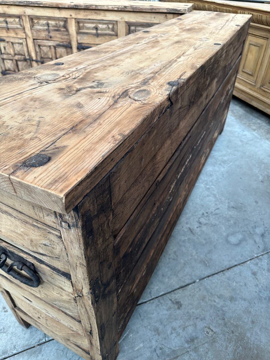 Pair of brutalist sideboards