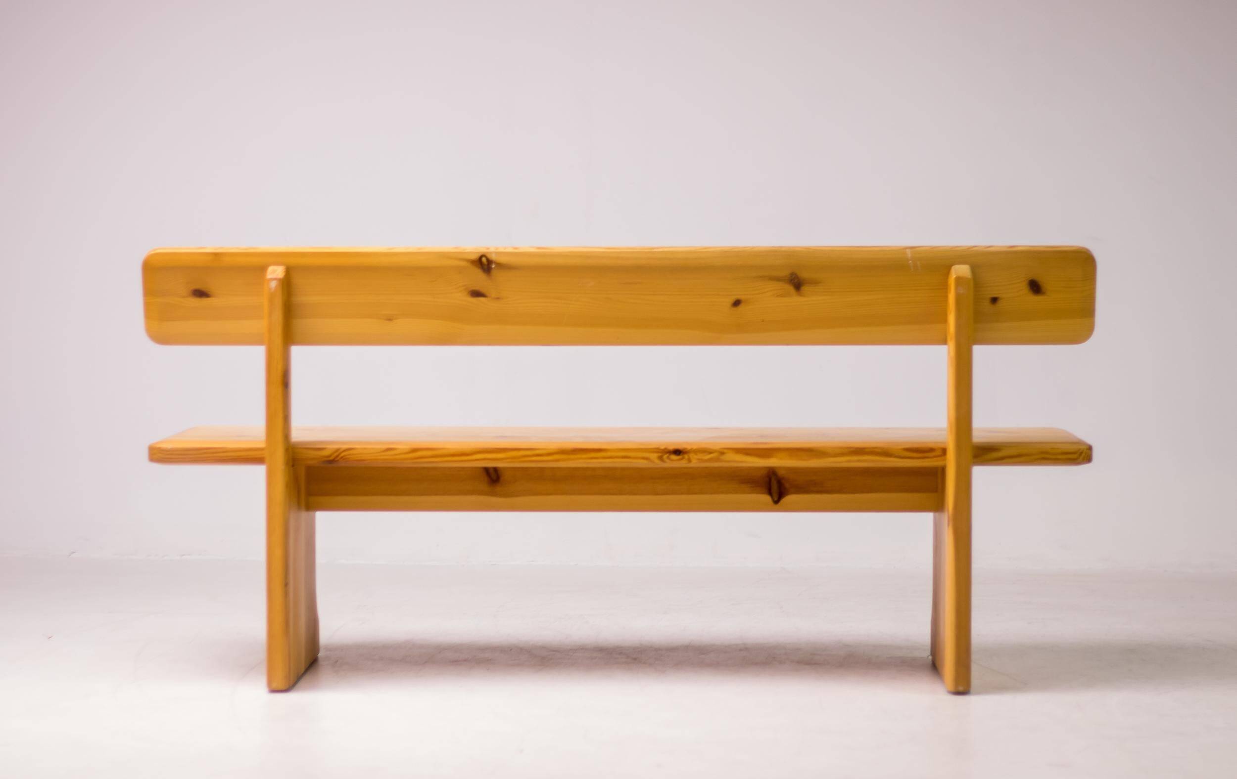 Pine bench by Carl Malmsten - Nordic craftsmanship, Sweden, 1960