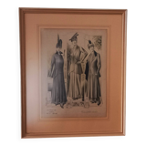 Old numbered engraving, 1900 style