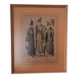 Old numbered engraving, 1900 style