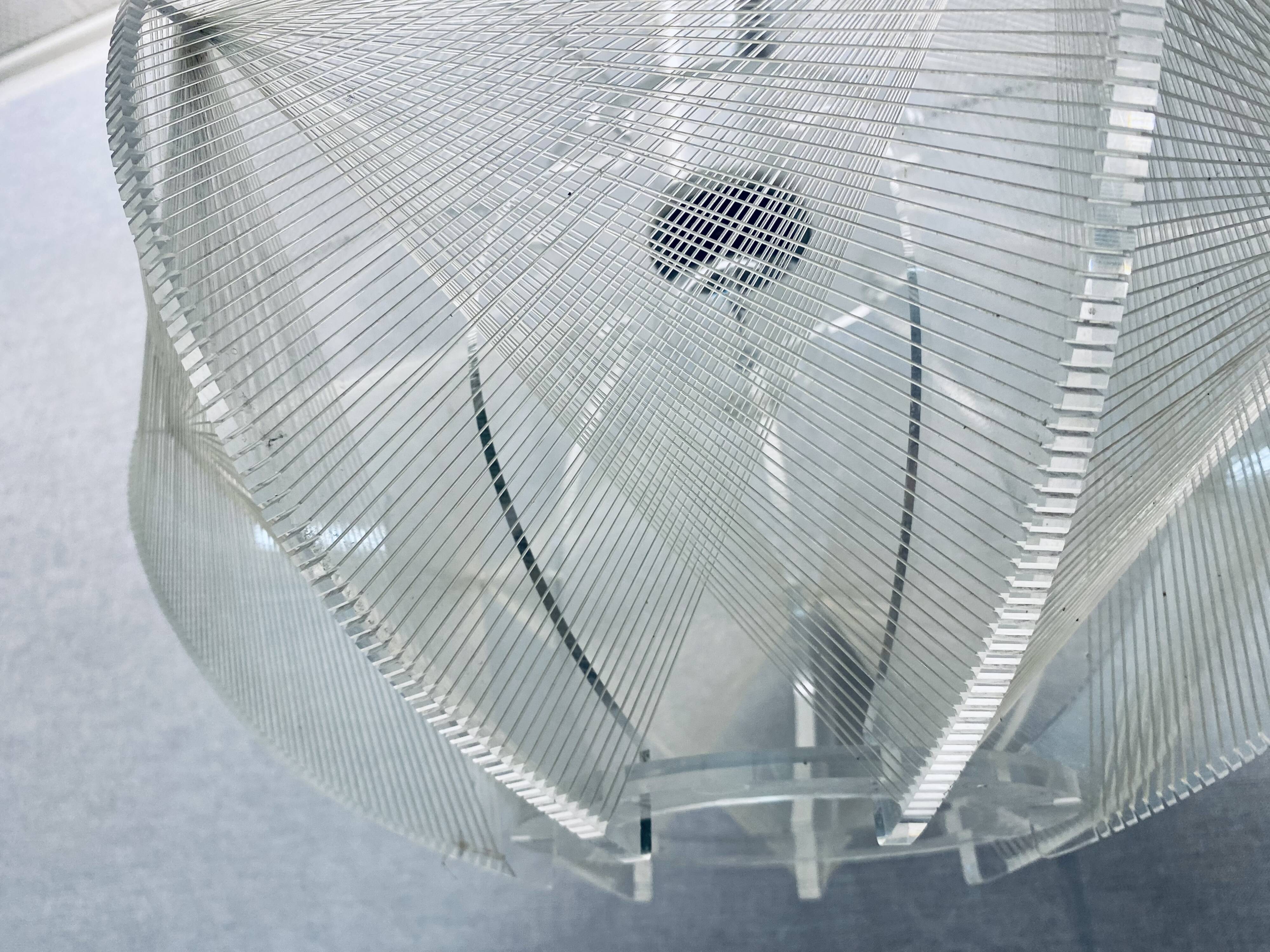 Sompex pendant lamp of perspex made by Paul Secon