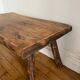 Brutalist wooden coffee table