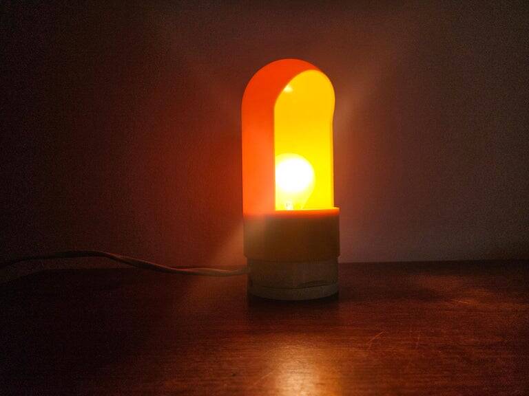 Rare Midcentury Space Age Table or Wall Lamp Astronaut, Italy, 1970s