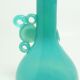 Vase moderniste, en verre turquoise, conçu par J. Słuczan-Orkusz, Pologne, années 1970