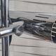 Desk lamp, design, chrome, adjustable, vintage, 70s.