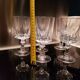 batch of 10 departed crystal glasses