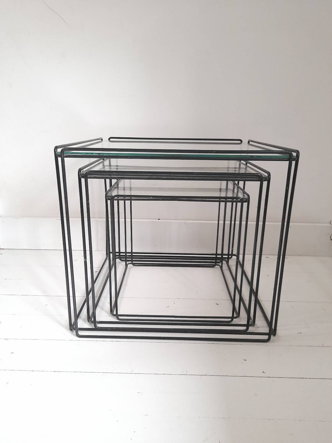 3 tables gigognes Max Sauze pour Isocèle 1970s