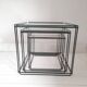 3 tables gigognes Max Sauze pour Isocèle 1970s