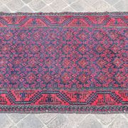 Vintage handmade Persian handmade carpet Belouch 175 x 100