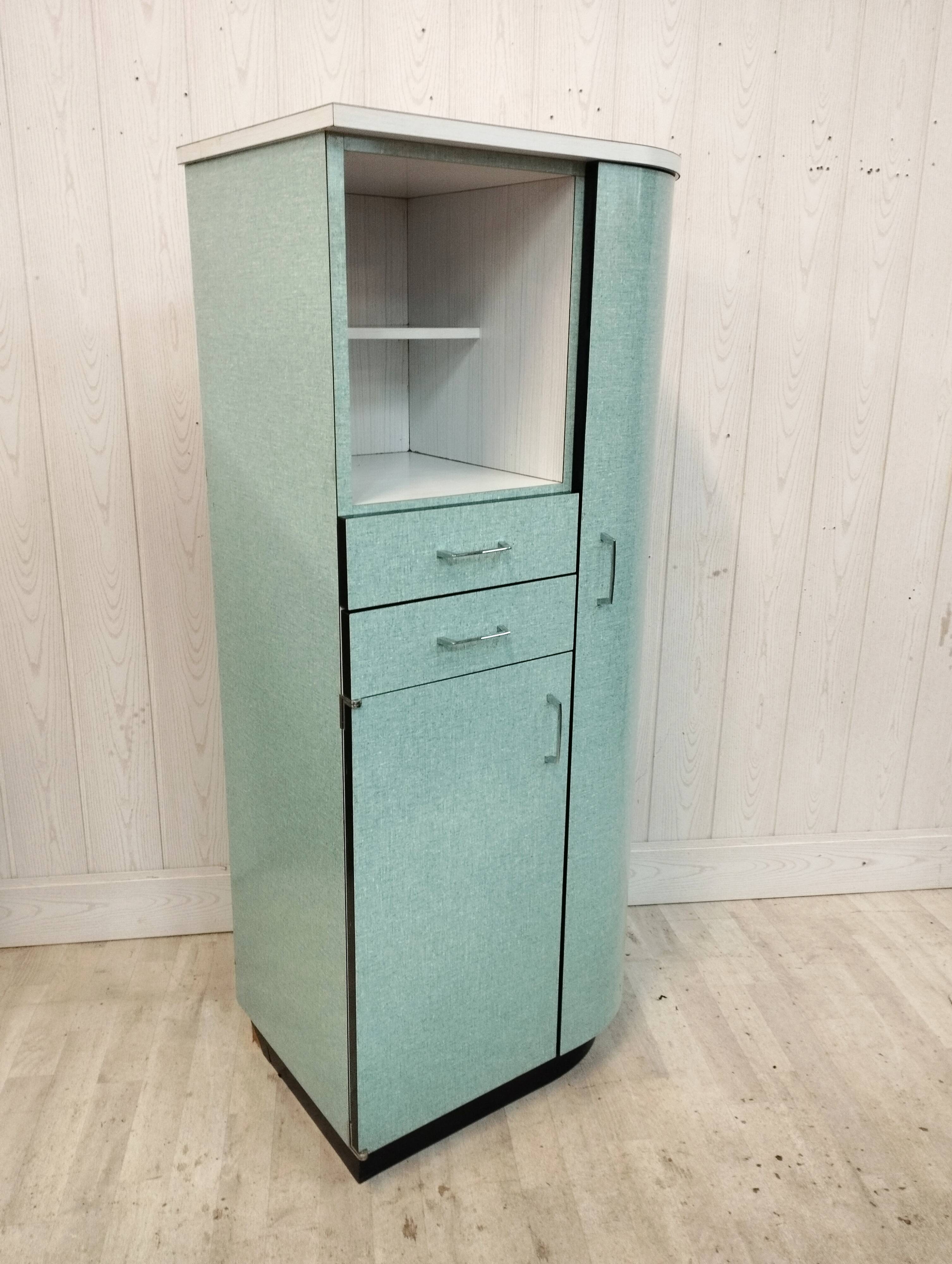 Vintage buffet in green formica