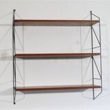Large teak string shelf 1960