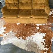 Velvet 3-seater sofa bed