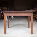 Square wooden art-deco table