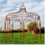Gloriette, arbour, wrought iron pergola