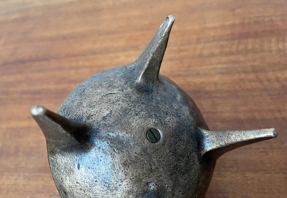 Brutalist Mid-Century Candle Holder in Bronze, 1960s