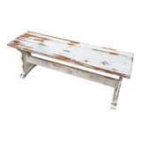 Whitewashed bench