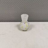 Magnifique vase en trou de serrure de la verrerie Anna Flohr