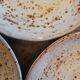 8 handmade soup plates in speckled stoneware – Ø 19.5 cm
