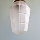 Art Deco pendant light in faceted satin glass, 1920s
