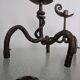 Set of 3 wrought iron candle holders