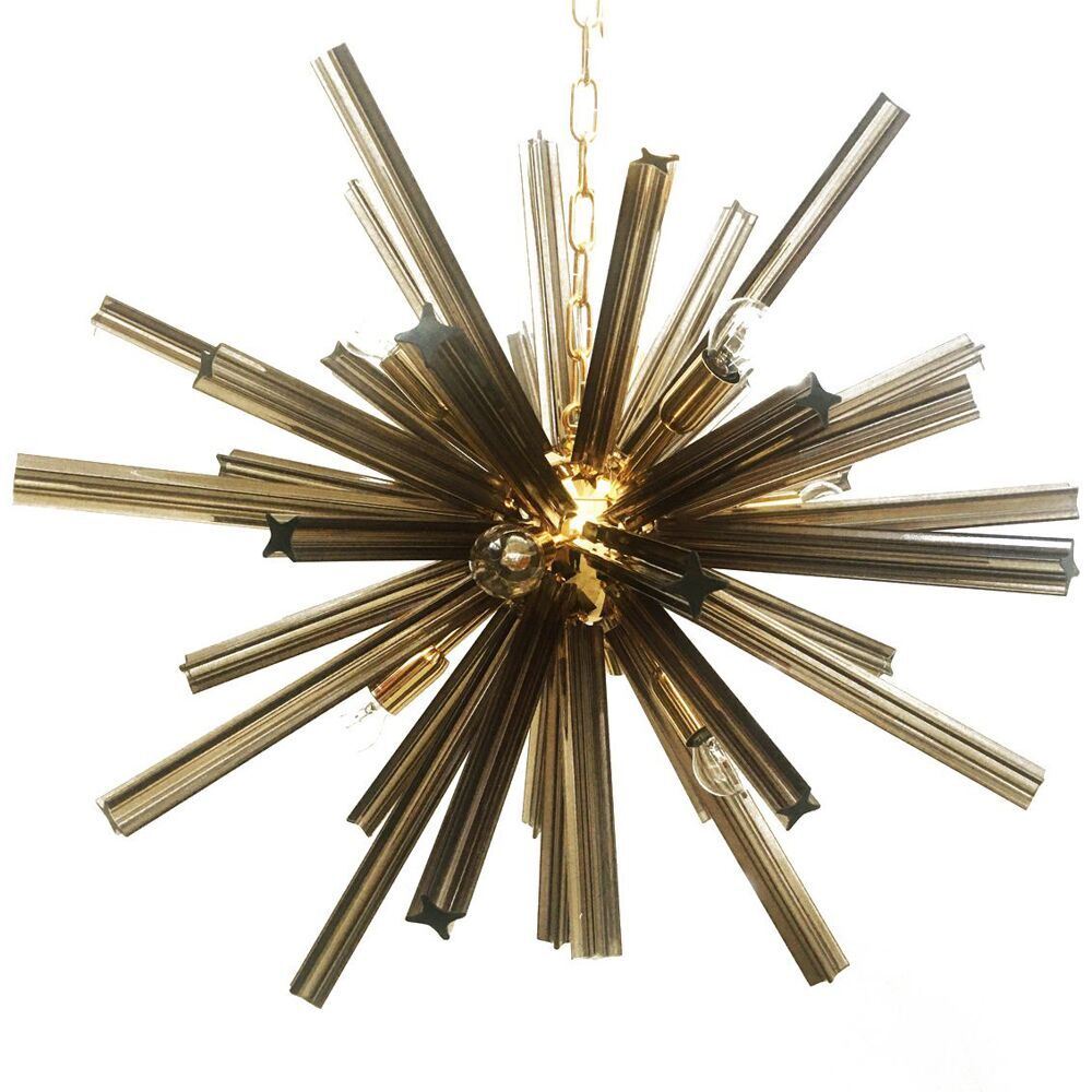 Murano glass Quadriedro chandelier