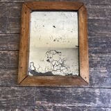 19th mirror with mercury glass 26x33cm