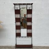 Paire de Vestiaires en rotin et métal