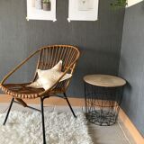 Vintage rattan armchair