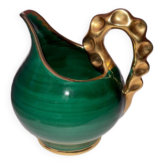 Green and gold pitcher, Vérigord