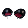 Paire de fauteuils Egg 1960 skai noir