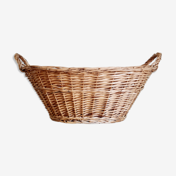 Ancient rattan pan