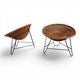 Pod Chairs – Pair of Rattan/Wicker Lounge Chairs on Metal Frame, 1970