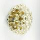 Amber bubble glass flush mount by Helena Tynell For Limburg, Germany, 1970s