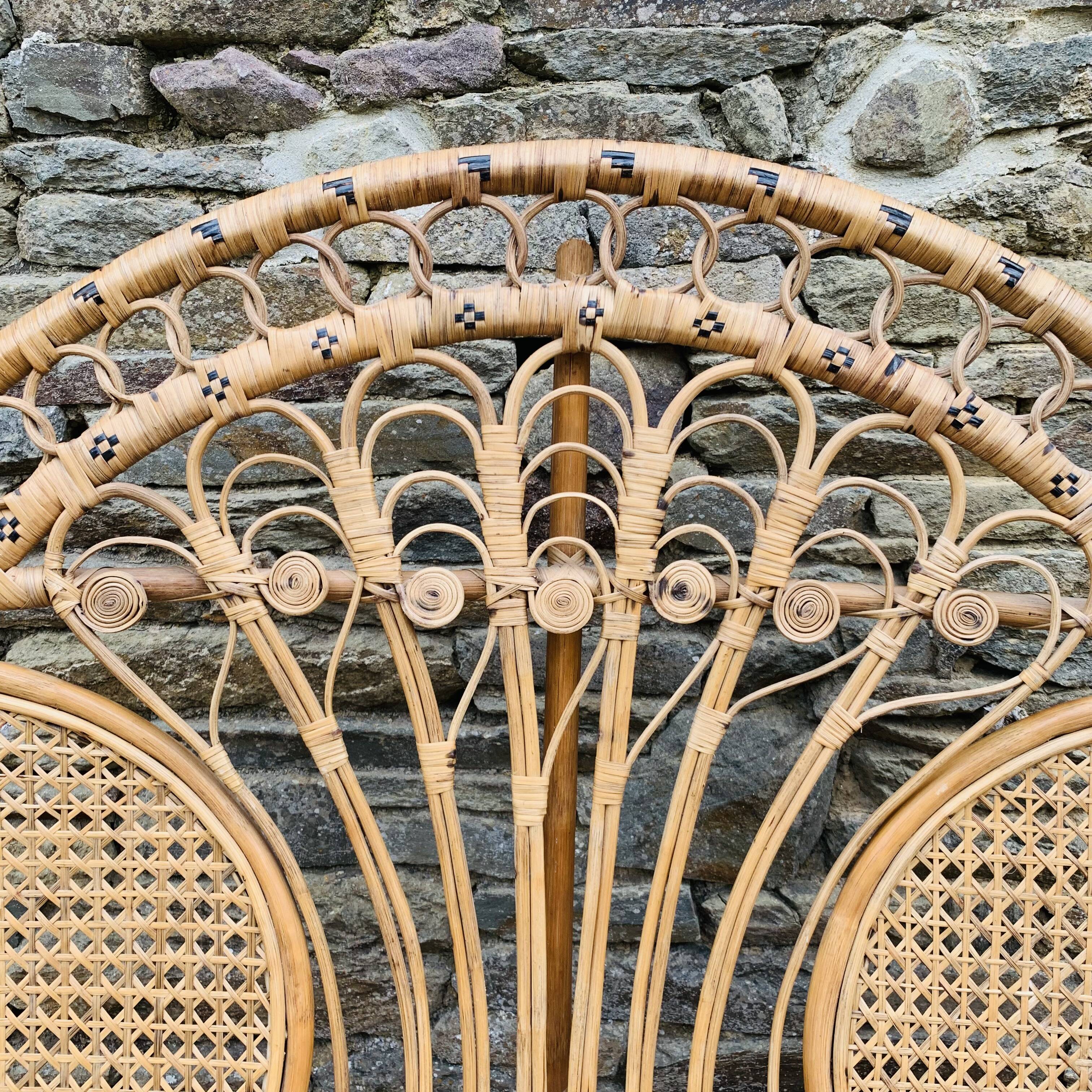 Fauteuil Emmanuel en rotin et osier naturel