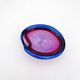 Pocket Glass Murano Flavio Poli Sommerso Fuchsia Blue 17cm