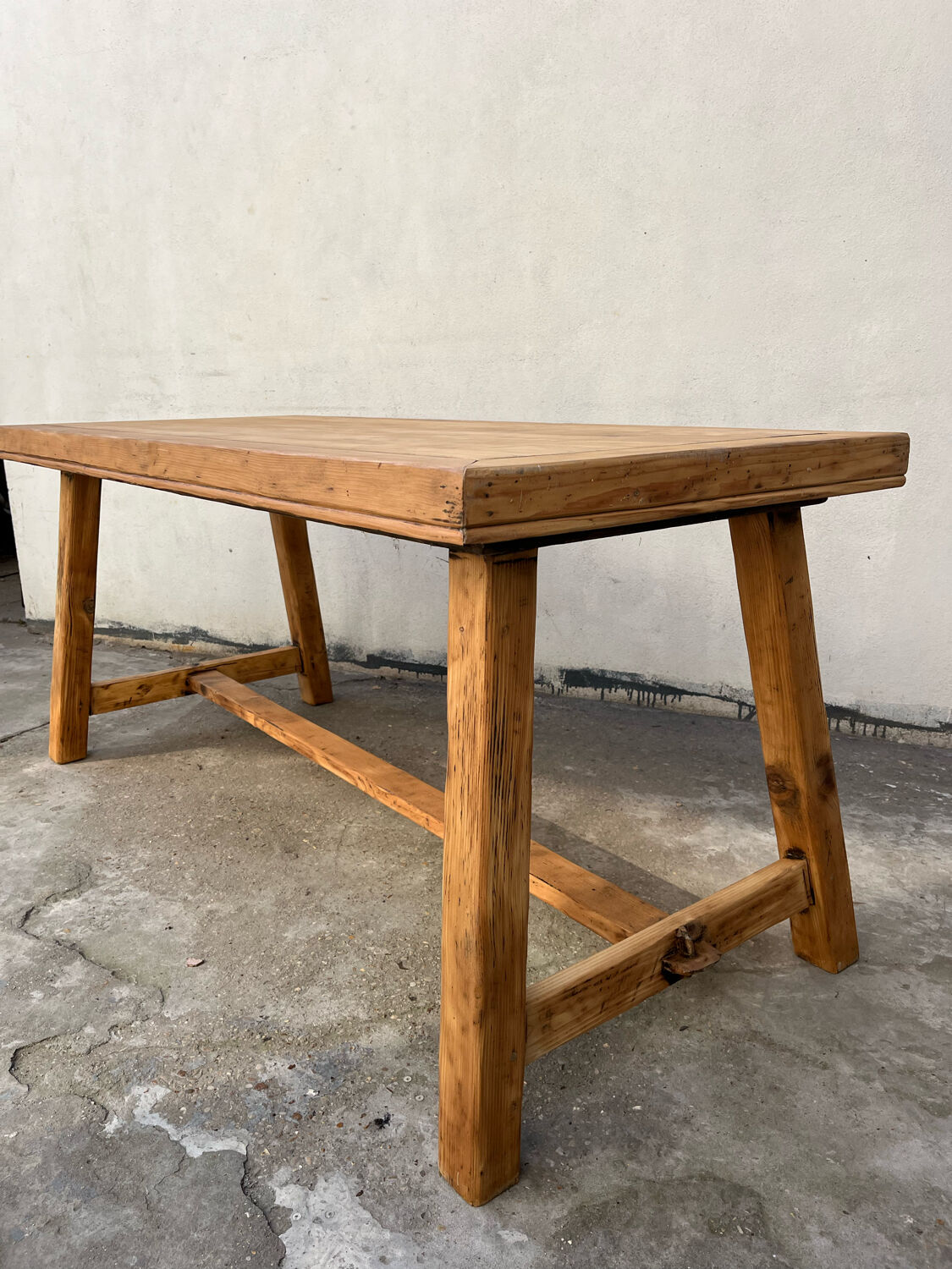 Cherry wood workshop table
