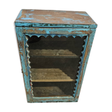Blue Burmese teak display case