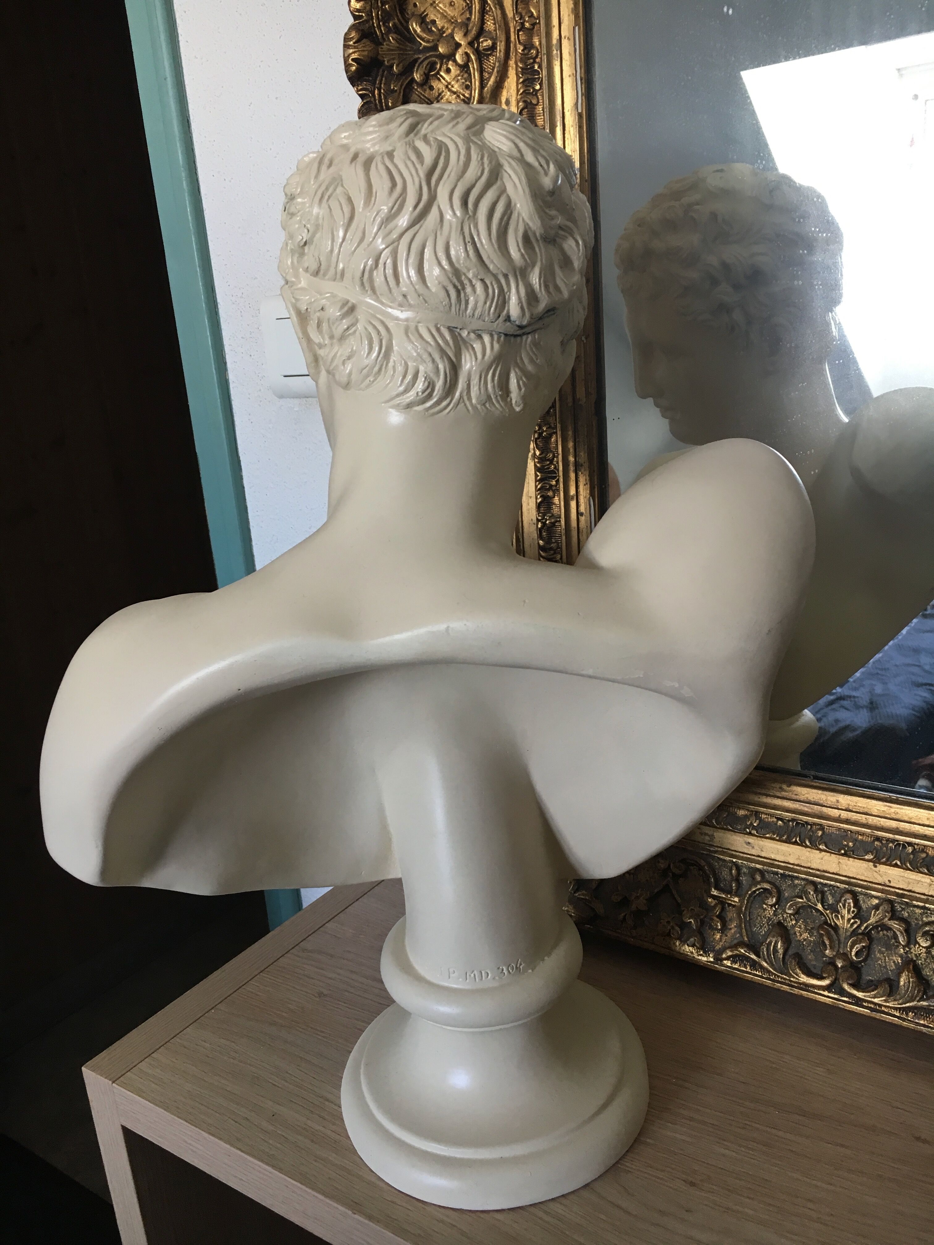 Bust of Hermes in plaster