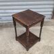 1950s turned wood side table
