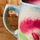 Old slip pitcher Made in France Sweet pea