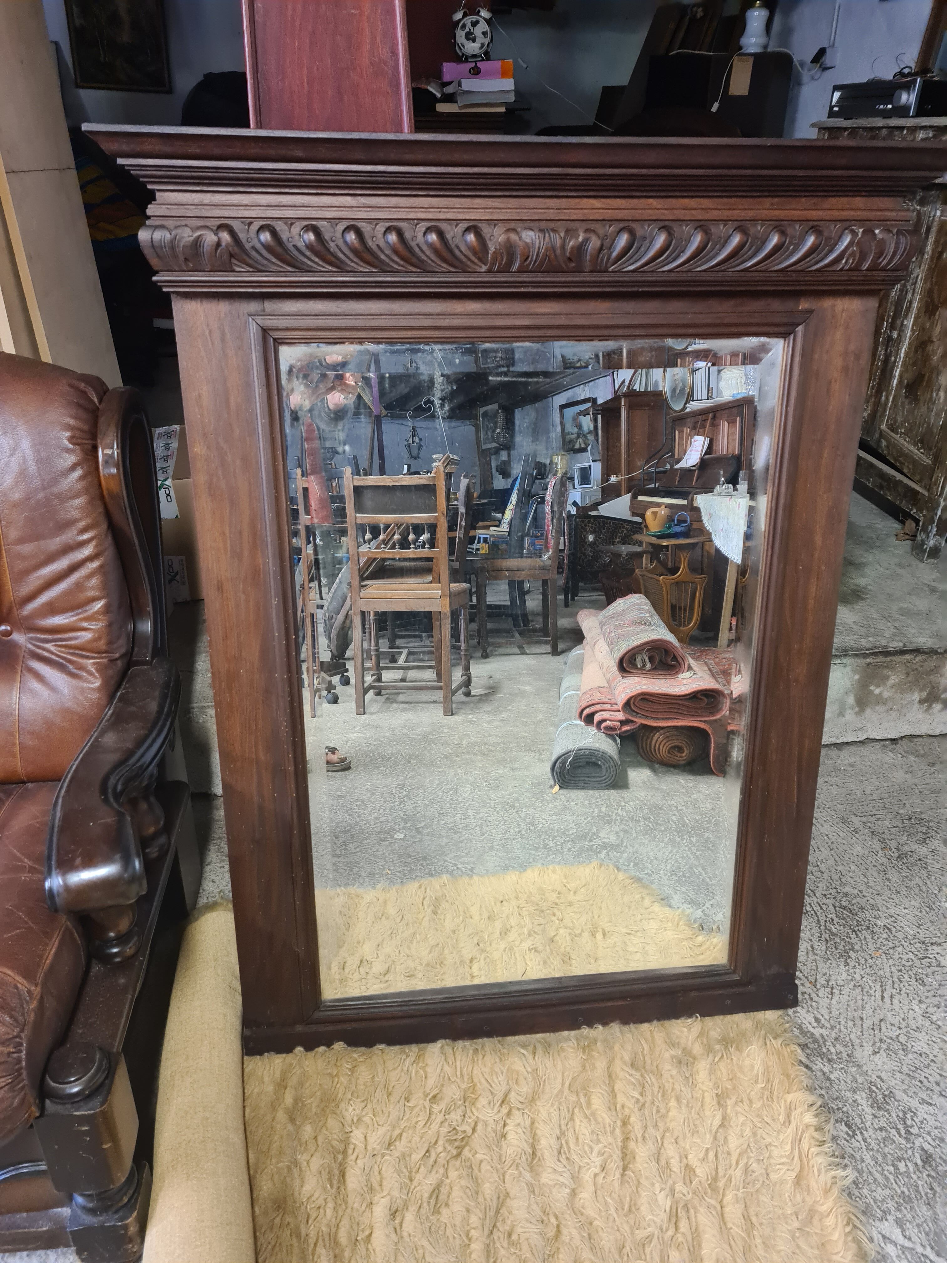 Fireplace mirror - old trumeau 95x121cm