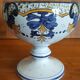 Cut on foot in earthenware Vieux Rouen signed R Tion