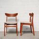 Lot de chaises en teck et chêne de Schiønning & Elgaard 1960