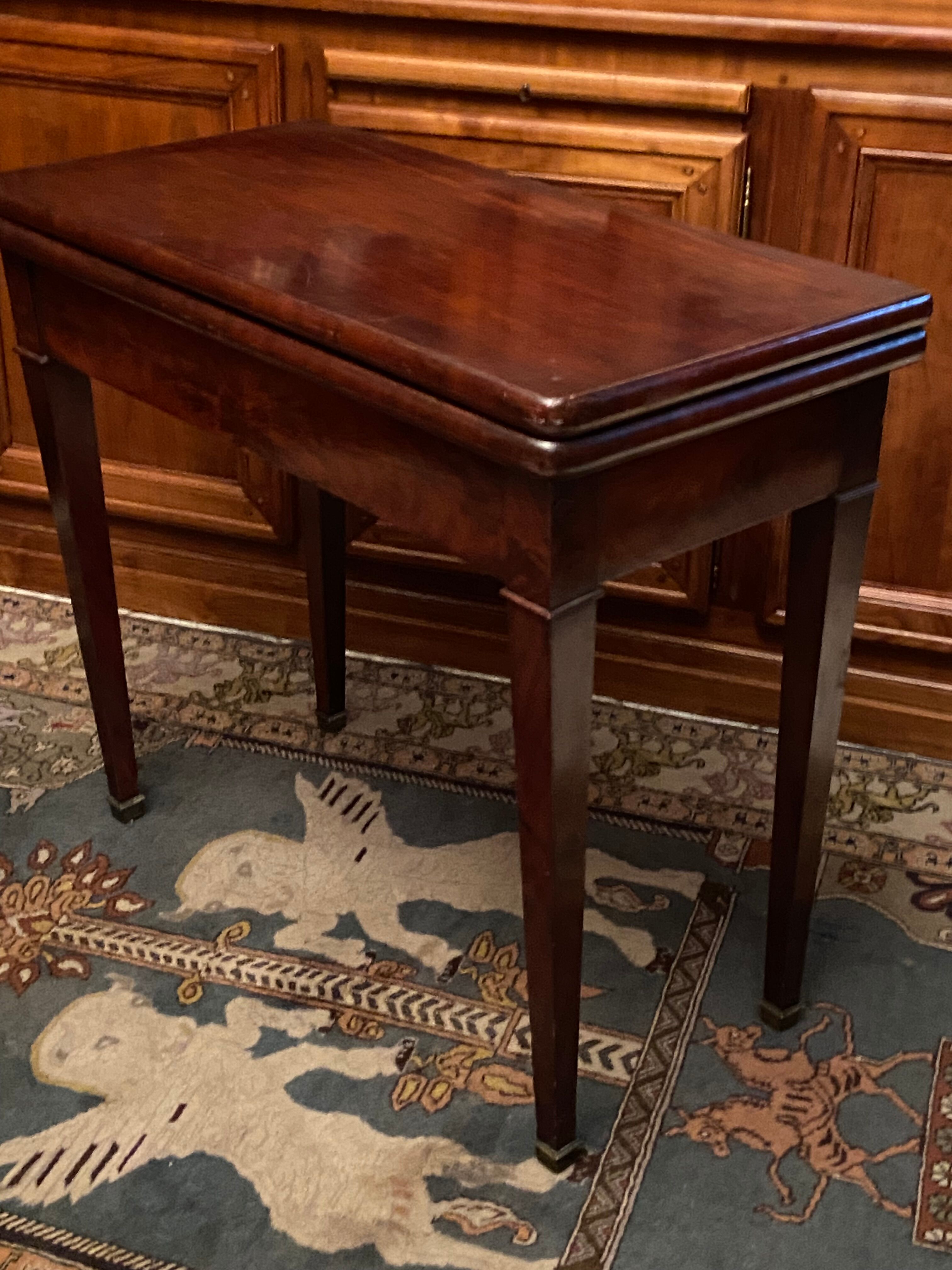 Game table board wallet sofa back mahogany console Napoleon III