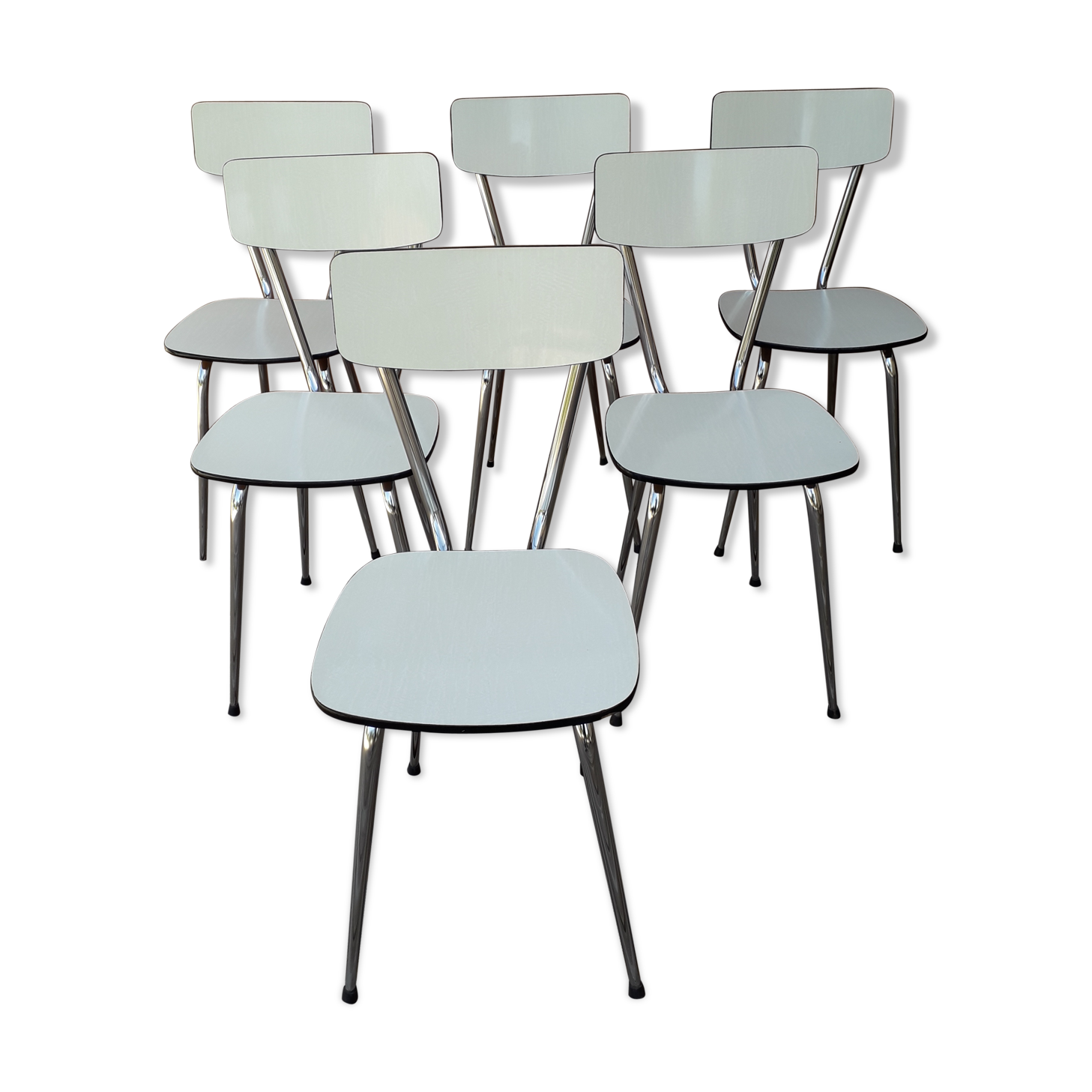 White Formica chair