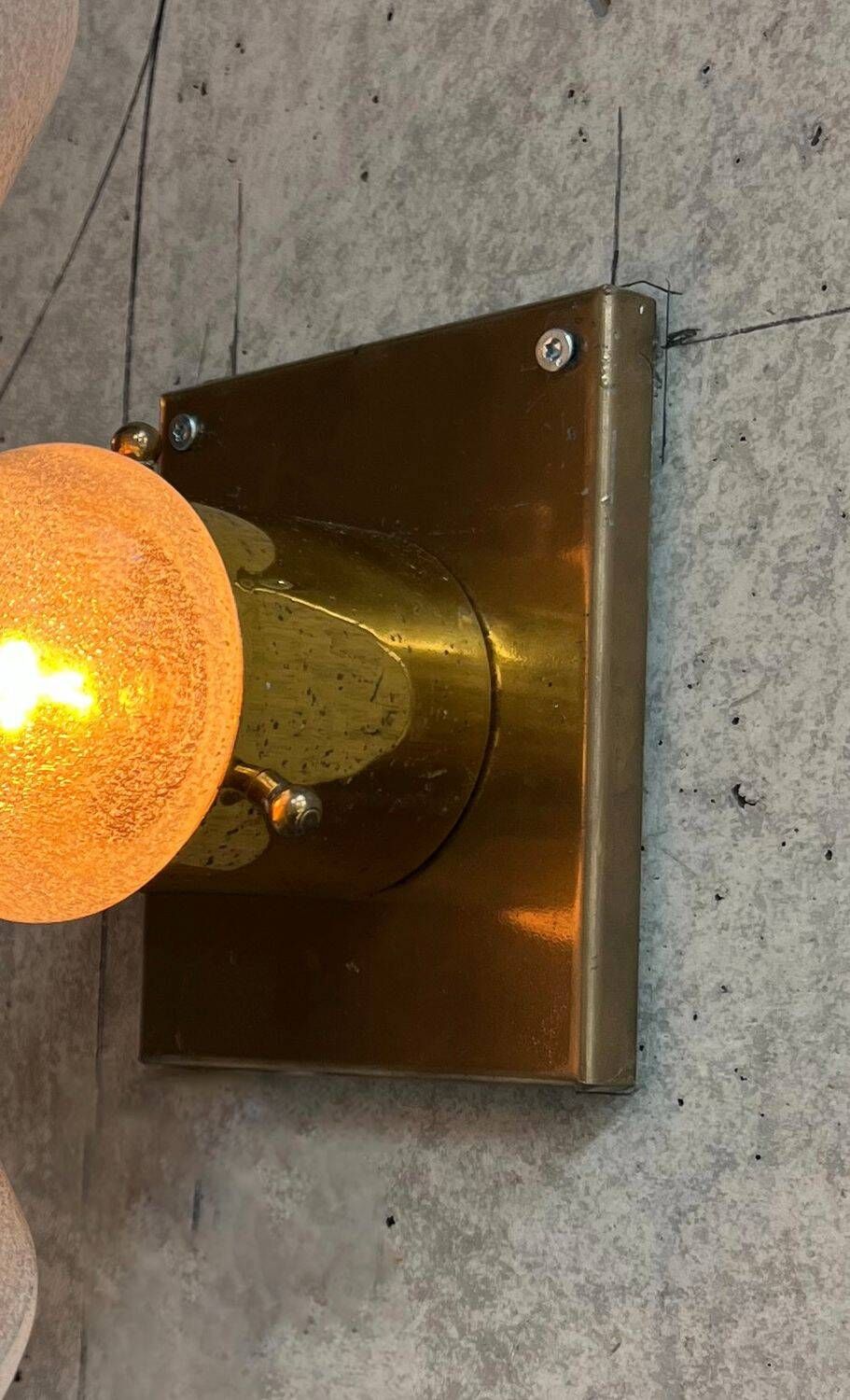 Rare Carlo Nason Murano glass wall sconces