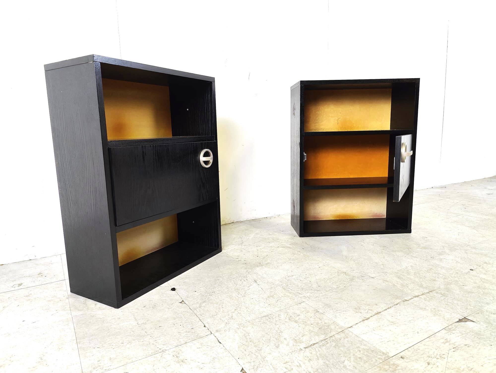 Pair of bedside tables, 1970s