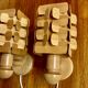 Pair of scandinavian design wall lights 1960.